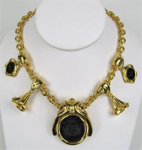 fendi designer necklace|vintage fendi necklace.